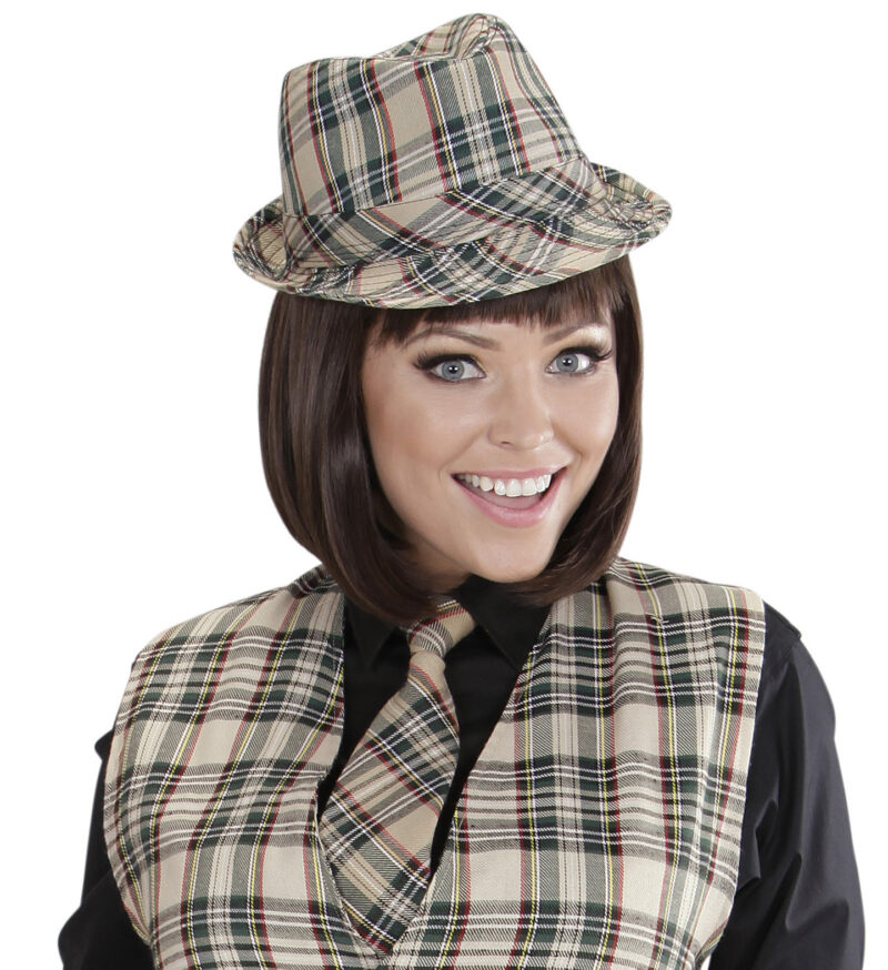 ΑΠΟΚΡΙΑΤΙΚΟ ΚΑΠΕΛ FEDORA TARTAN