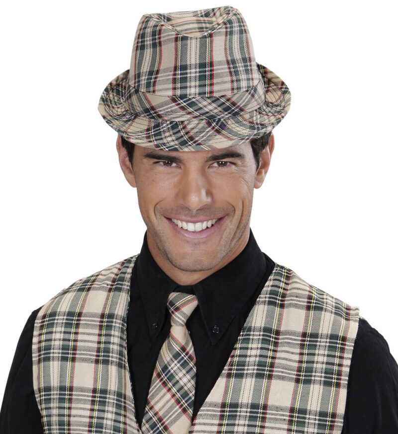 ΑΠΟΚΡΙΑΤΙΚΟ ΚΑΠΕΛ FEDORA TARTAN