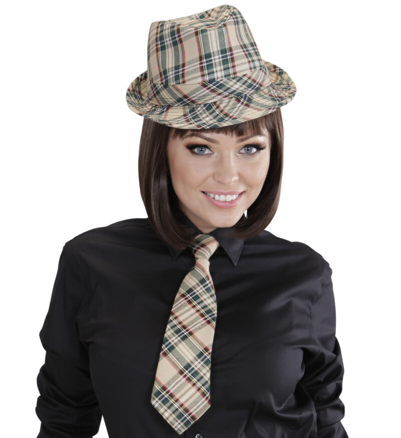 ΑΠΟΚΡΙΑΤΙΚΟ ΚΑΠΕΛ FEDORA TARTAN