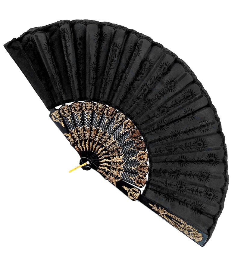 ΑΠΟΚΡΙΑΤΙΚΟ ΑΞΕΣΟΥΑΡ ΒΕΝΤΑΛΙΑ ΜΕ ΔΑΝΤΕΛΑ BLACK LACE FAN